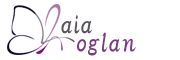 Logo mariposa de una linea y el nombre Laia Roglan